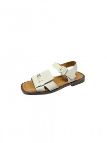 Женские кожанные  босоножки  31223  фото