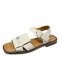 Женские кожанные  босоножки  31223  фото