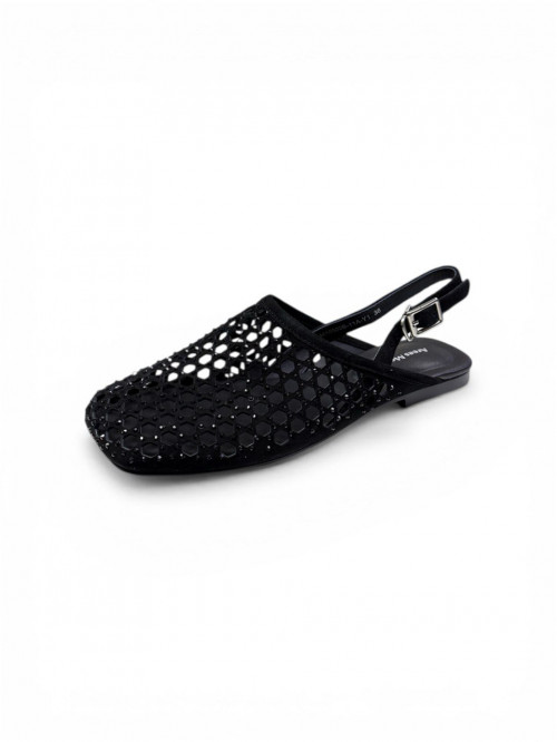 Босоніжки черная замша   Arees Meniva фото  1