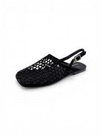 Босоніжки чорна замша 31625  фото