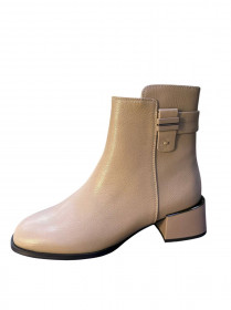 Черевики, світло-сіра шкіра 31414  фото