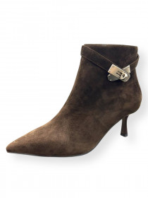  Ботильоны коричневая замша 31460  фото