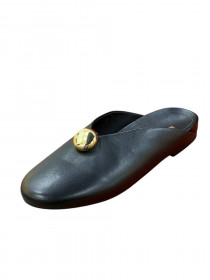 Шлепанцы мюлли, черная кожа 31653 Sasha Fabiani фото