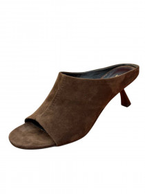 Шлепанцы мюлли, шоколадная замша 31655 Sasha Fabiani фото