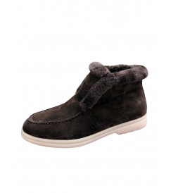 Лоферы высокие, коричневый нубук 31301 Arees Meniva фото