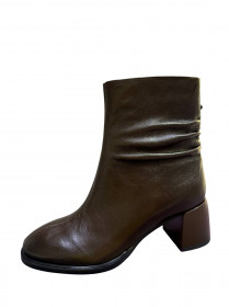 Ботинки черная кожа 31355  фото