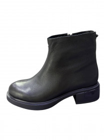 Женские зимние кожаные ботинки 31358  фото