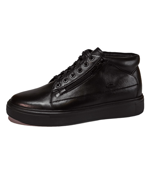 Чоловічі зимові шкіряні черевики  Bertoni фото  1