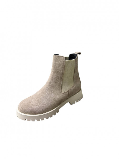 Ботинки челси, бежевая замша  Bolset фото  1