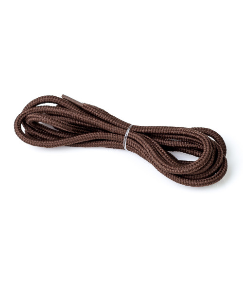 Круглые коричневые шнурки, 100 см  Twist фото  1