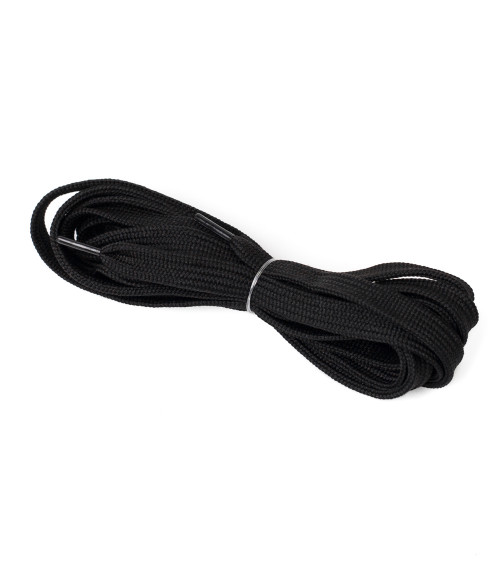 Плоские черные шнурки, 120 см  Twist фото  1