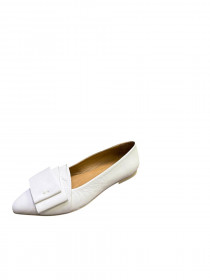 Туфли белая кожа 31221  фото