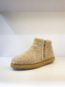 Получеревики бежевий барашек 30111  фото