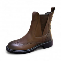 Ботинки коричневая кожа 31347  фото