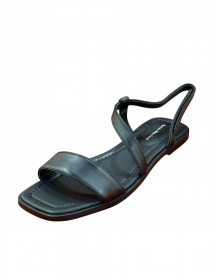 Босоніжки черная кожа 31600  фото