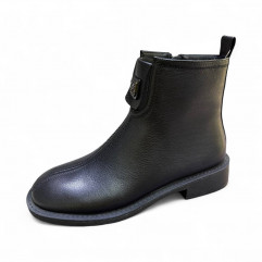 Женские осенние кожаные ботинки 31325  фото