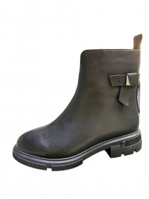 Женские зимние кожаные ботинки 31328  фото