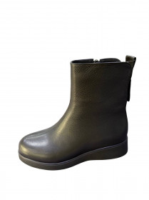 Женские зимние кожаные ботинки 31329  фото