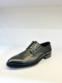 Мужские туфли. черная кожа 30610  фото