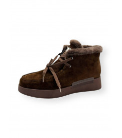 Ботинки, коричневая замша 31401 WitMooni фото