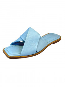 Шлепанцы, голубая кожа 30543 Mario Muzi  фото