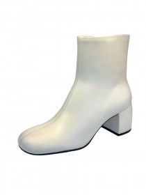 Черевики, біла шкіра 31384  фото