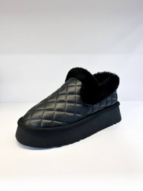 Угги черная кожа 30259 Lonza фото