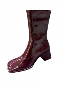 Ботинки стрейч бордо 31003  фото