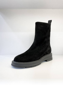 Ботинки, черная замша 30287  фото