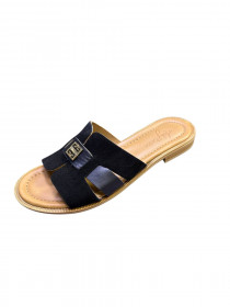 Женские замшевые шлепанцы 31174  фото