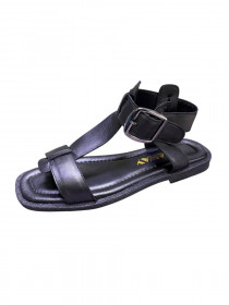 Женские кожанные  босоножки  31284  фото