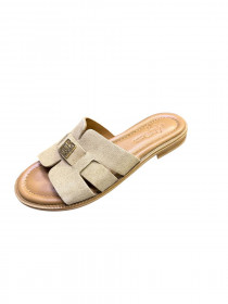 Женские замшевые шлепанцы 31285  фото