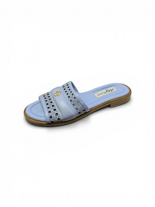 Женские кожанные шлепанцы  Molly Bessa фото  1