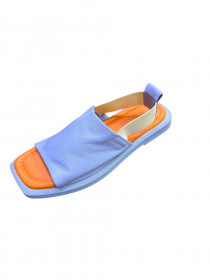 Женские кожанные  босоножки  31290  фото