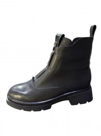 Женские зимние кожаные ботинки 31345  фото