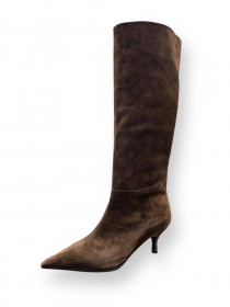 Сапоги высокие в замше, трубы 31456  фото