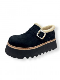 Лоферы замша зима 31458  фото