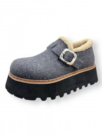 Лоферы угги зима 31459  фото