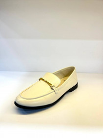 Лоферы, белая кожа 30342 GELUSSI фото