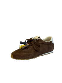 Кроссовки шоколаддная замша 31658  фото