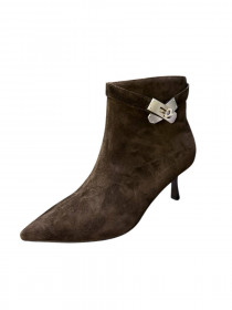  Ботильоны коричневая замша 31492  фото