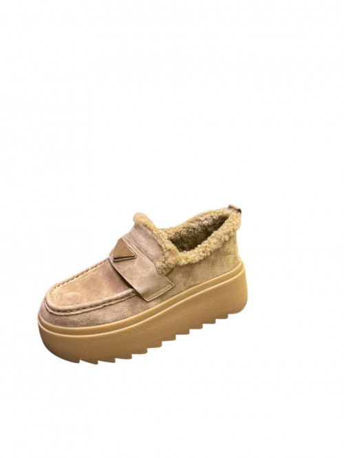 Лоферы-угги  замша  Arees Meniva фото  1