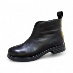 Женские осенние кожаные ботинки 31332  фото