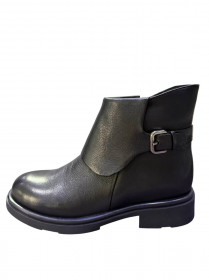 Женские зимние кожаные ботинки 31335  фото