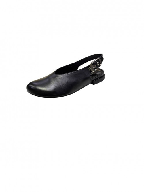 Босоноки черная  кожа  VEIDIAMO фото  1