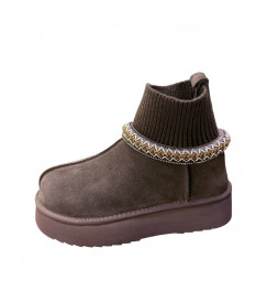 Угги  шоколадная замша 31407 Arees Meniva фото