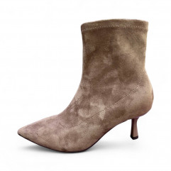  Ботильоны беж замша 31409  фото