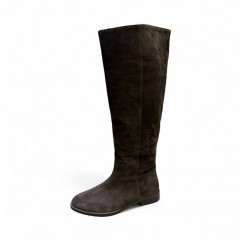 Сапоги коричневая замша 31411  фото