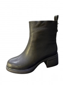 Черевики, чорна  шкіра 31361  фото