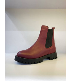 Ботинки челси бордо кожа 30146 Bolset фото